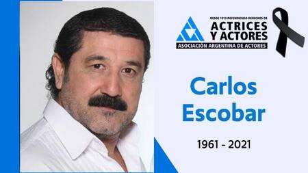 Carlos Escobar, actor y cantante, Asociación Argentina de Actores