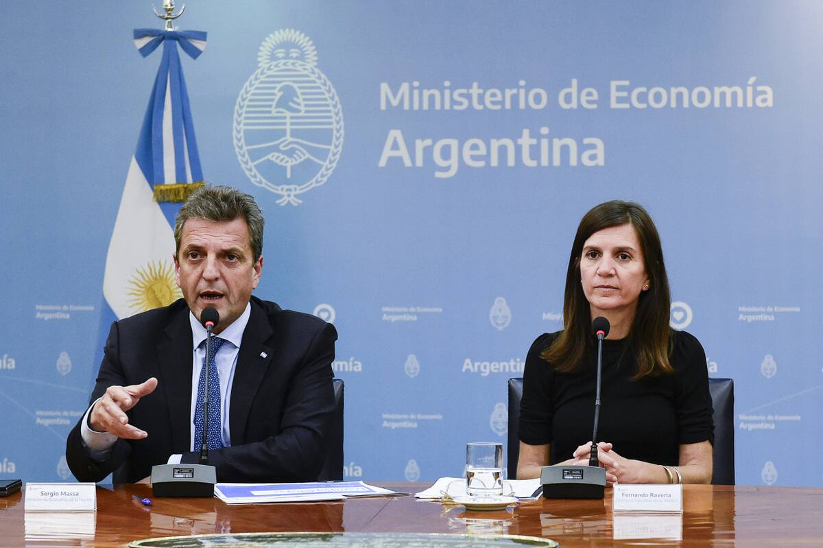 Sergio Massa y Fernanda Raverta. Foto: NA.