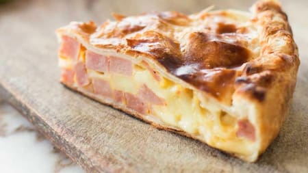 Tarta de jamón y queso. Foto: X