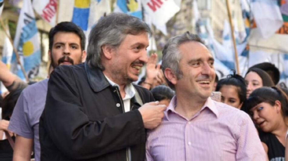 Andrés “Cuervo” Larroque y Máximo Kirchner