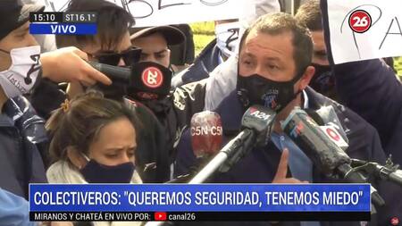 Berni recibió a familiares y compañeros del colectivero asesinado, CANAL 26