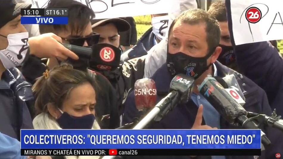 Berni recibió a familiares y compañeros del colectivero asesinado, CANAL 26