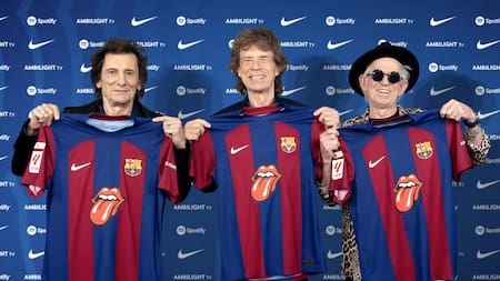 El Barcelona jugará ante el Real Madrid con una camiseta con la lengua de los Rolling Stones