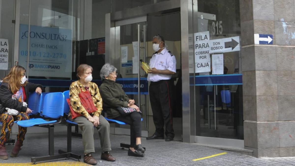 Bancos, pago a jubilados y pensionados, NA