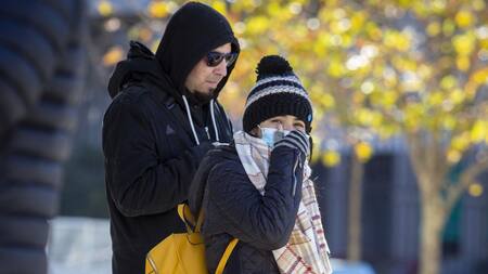 Frío en Buenos Aires. Foto: NA.