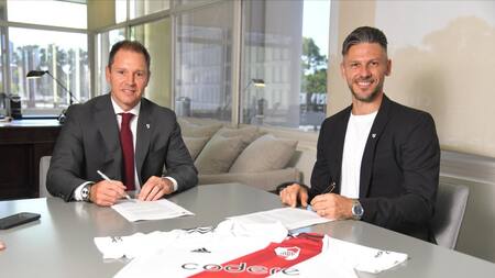 Martín Demichelis, River. Foto: Twitter @RiverPlate