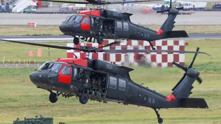 Taiwán realizó un ejercicio de defensa de su aeropuerto. Foto: Reuters