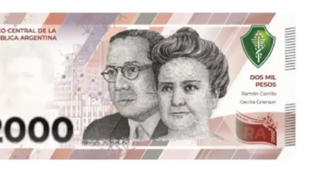 Billete conmemorativo de 2000 pesos. Foto: BCRA