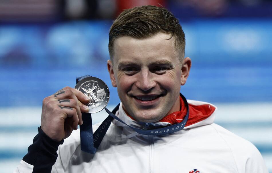 Adam Peaty liquidó a la gastronomía de la Villa Olímpica. Foto: Reuters.