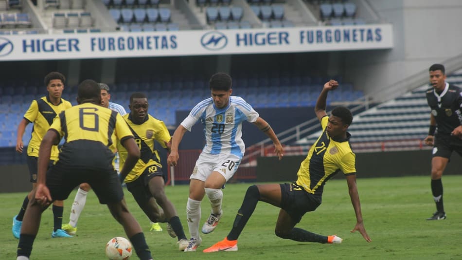 La Selección Argentina Sub 15 vs. Ecuador. Foto: X @Argentina.