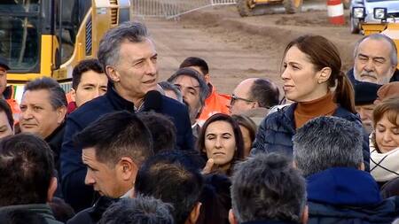 Mauricio Macri y Vidal en Las Flores