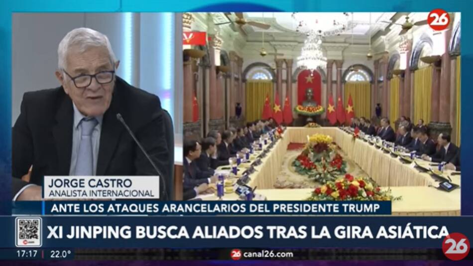Jorge Castro sobre los dichos de Xi Jinping por los aranceles de Estados Unidos. Foto: Captura de video.