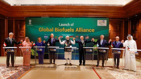 Los líderes del G20 en Nueva Dehli, India. Foto: Reuters.