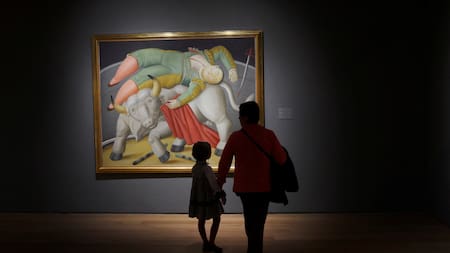 Obra de Botero en el Museo de Bellas Artes en Bilbao. Foto: Reuters