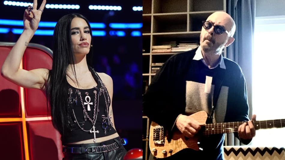 Lali Espósito y el Indio Solari.