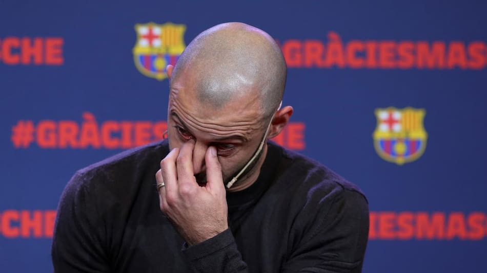 Despedida de Mascherano del Barcelona (Reuters)