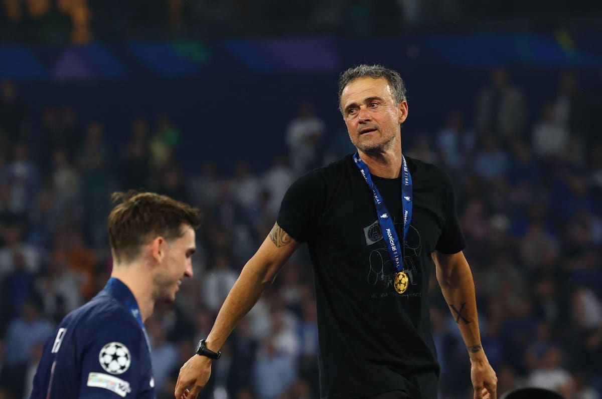Luis Enrique, entrenador del PSG. Foto: EFE.