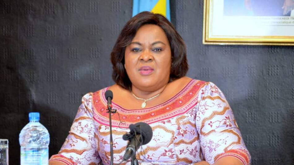 Rose Mutombo, ministra de Justicia de la República Democrática del Congo.