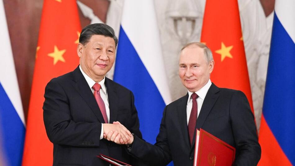 Xi Jinping y Vladimir Putin. Foto: EFE.