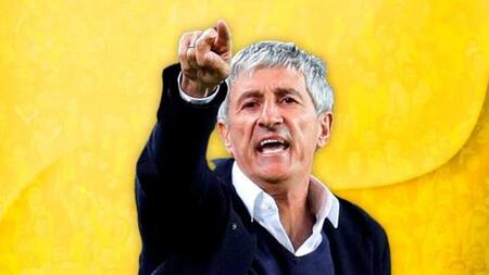 Quique Setién. Foto: Twitter @VillarealFC