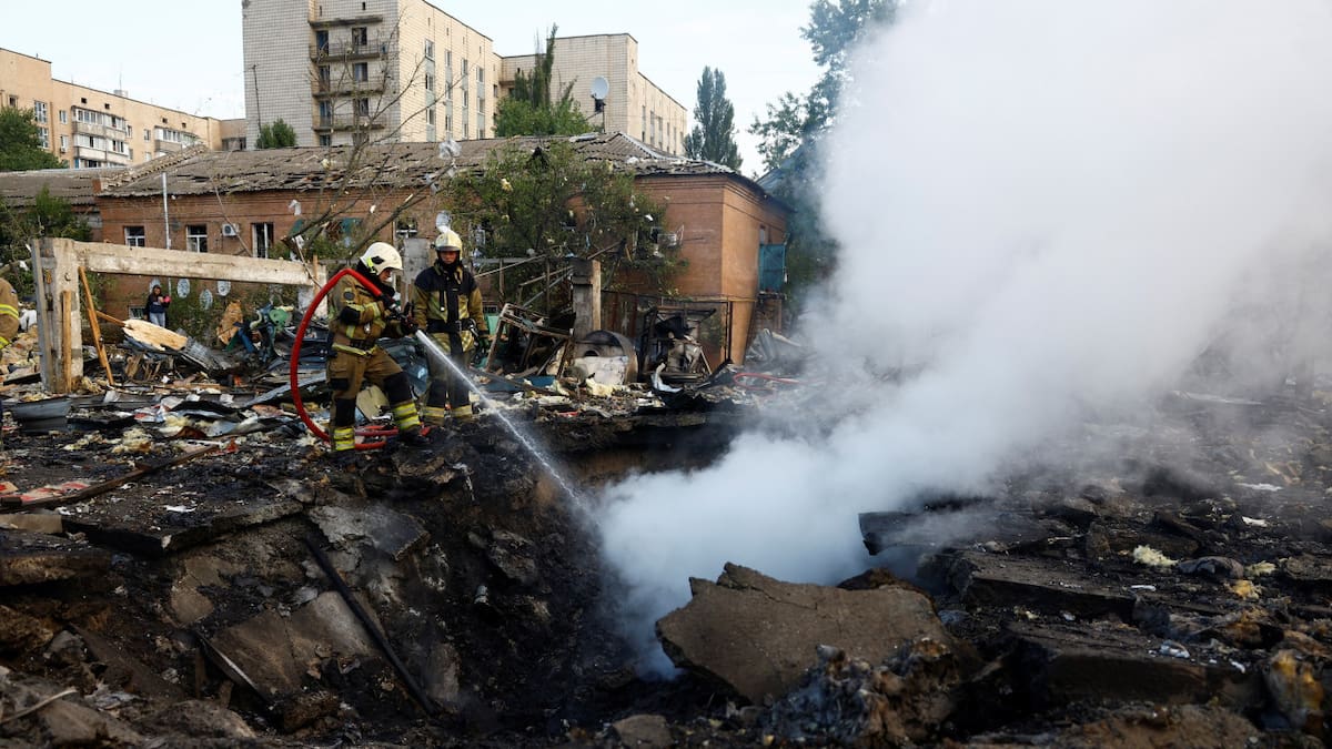Ataque con misiles rusos en Ucrania. Foto: Reuters.