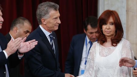 Cristina Fernández y Mauricio Macri