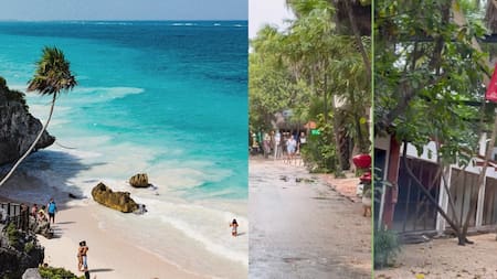 La ciudad queda sobre el Caribe de México.