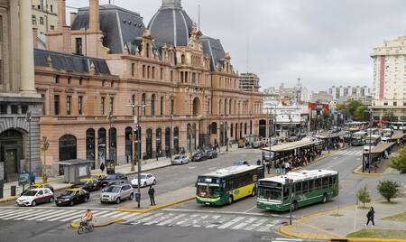 Colectivos; transporte público. Foto: NA (Daniel Vides)