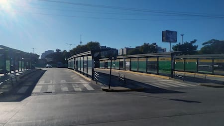 Paro de colectivos. Foto: NA