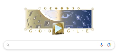 El doodle especial de Google por la Media Luna. Foto: Google.