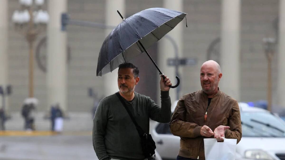 Lluvias en Buenos Aires. Foto: NA