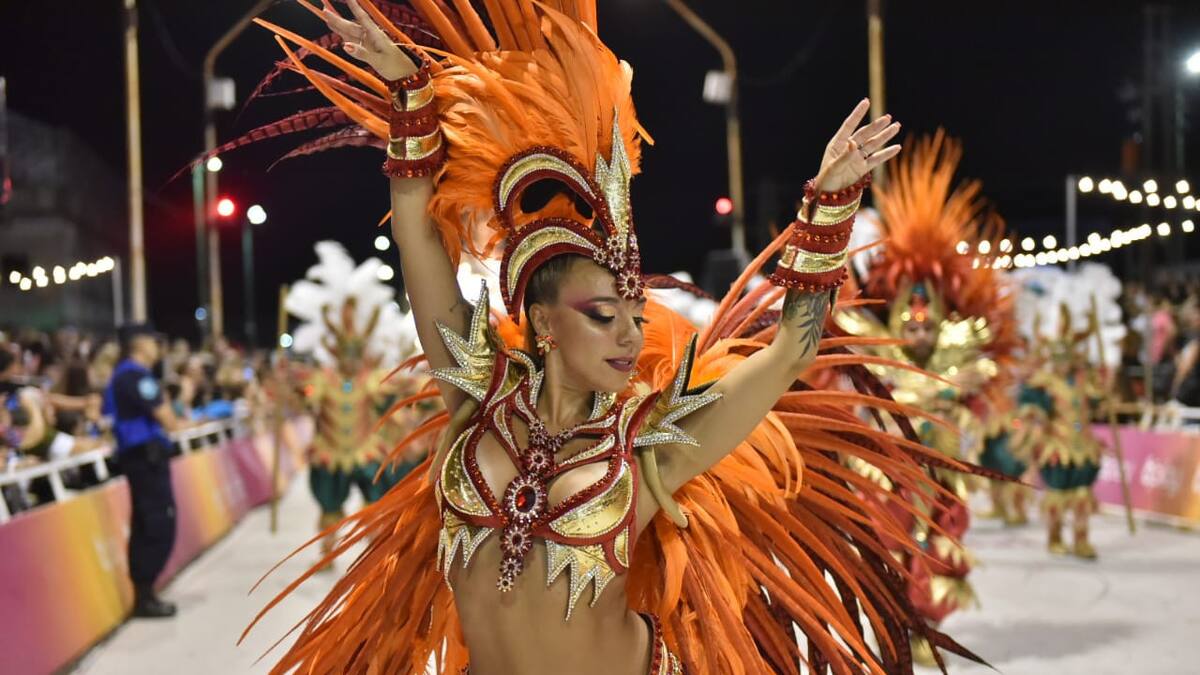 Primera noche del Carnaval de Gualeguaychu.