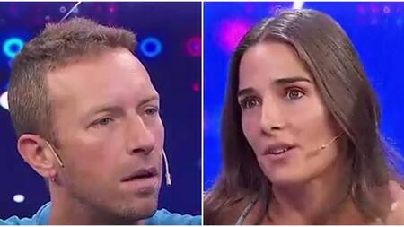 Chris Martin y Juana Viale. Fotos: captura.