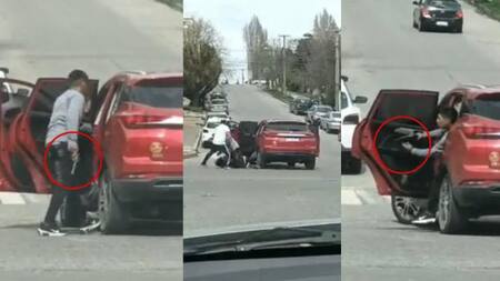 Ataque a los tiros en el centro de Bariloche. Foto: NA.