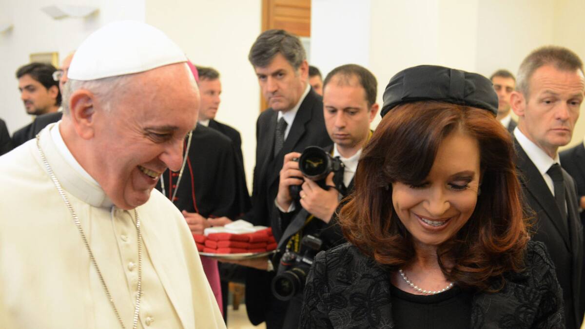 Papa Francisco y Cristina Kirchner. Foto: NA.