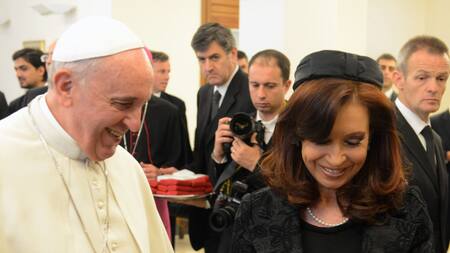 Papa Francisco y Cristina Kirchner. Foto: NA.