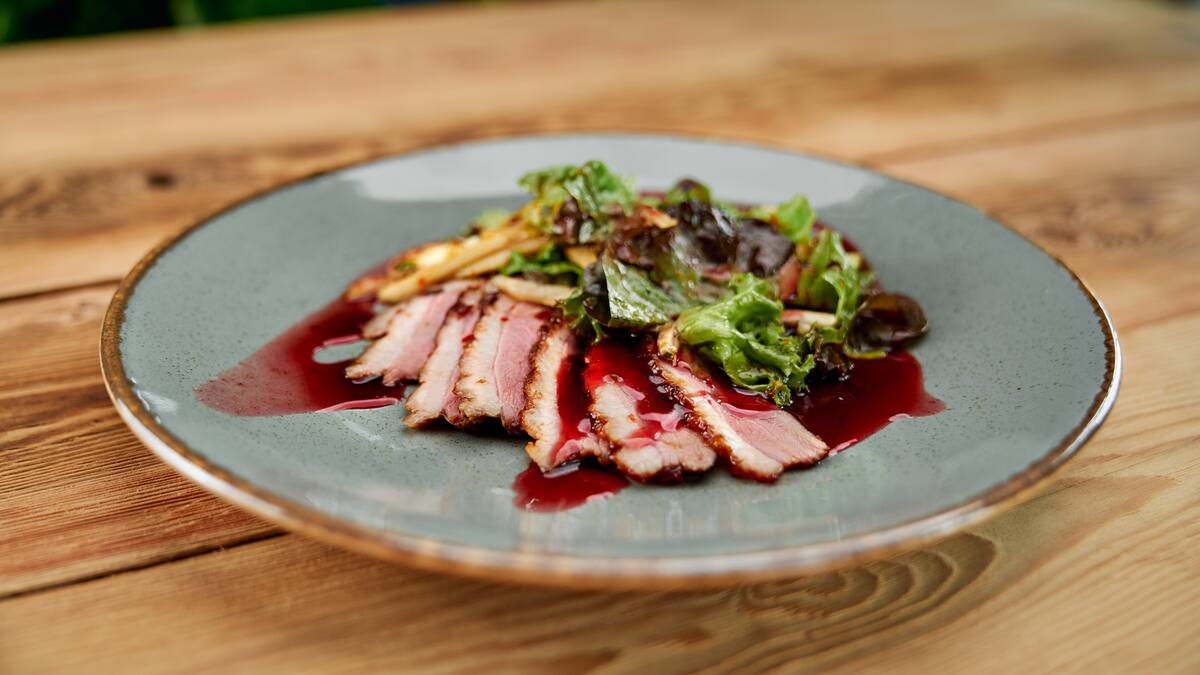 Lengua a la vinagreta, comida.