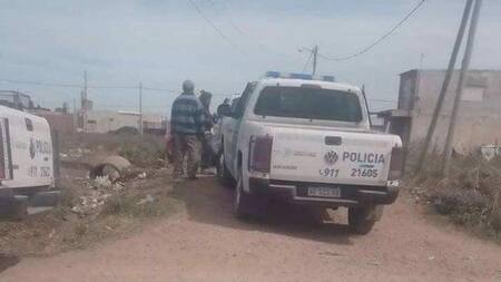 Lugar del hallazgo del cuerpo de bebé en Merlo Foto: Facebook