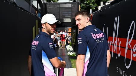 Pierre Gasly y Jack Doohan. Foto: x Alpine.