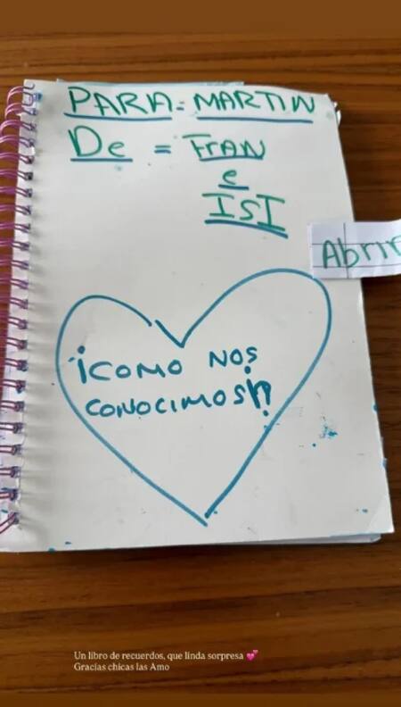 Posteo de Martin Migueles con mensajes de las hijas de Mauro Icardi y Wanda Nara.