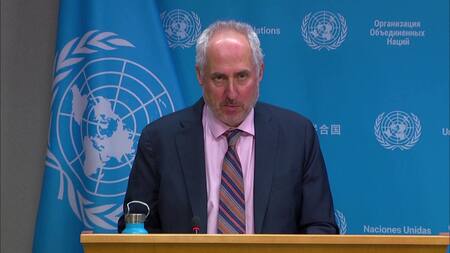 Stephane Dujarric, portavoz de la ONU. Foto: captura de video