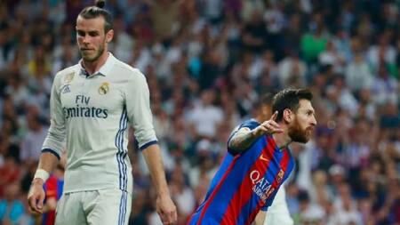 Gareth Bale y Lionel Messi. Foto: NA.