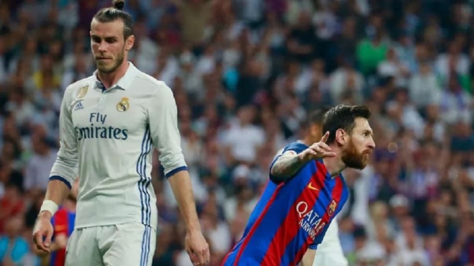 Gareth Bale y Lionel Messi. Foto: NA.