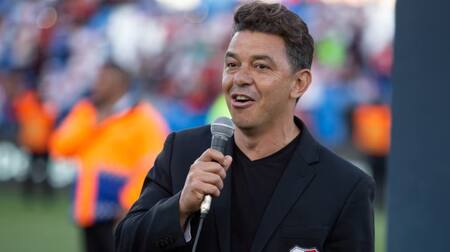 Marcelo Gallardo, director técnico. Foto: EFE