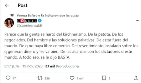 La reacción de los famosos. Foto: redes.