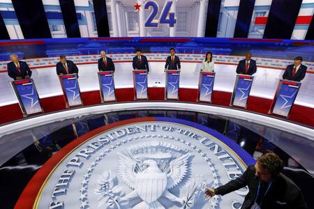 Debate republicano en Estados Unidos. Foto: REUTERS.