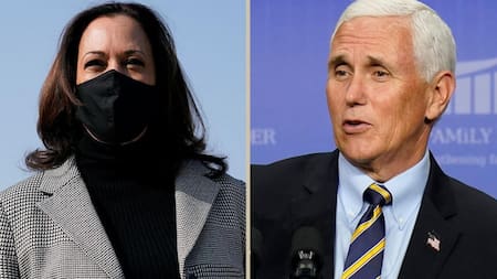 Kamala Harris y Mike Pence, candidatos republicanos, Elecciones en Estados Unidos
