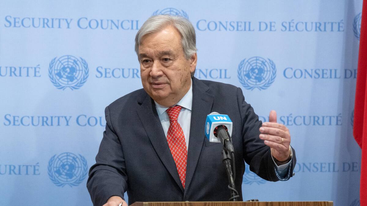 Antonio Guterres, secretario general de la ONU. Foto: EFE.