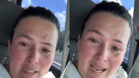 La denuncia de una mujer venezolana contra las autoridades migratorias de EEUU. Foto: captura.