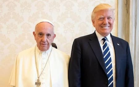El Papa Francisco y Donald Trump